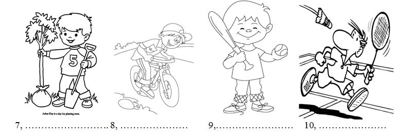 Bài tập tiếng Anh lớp 4