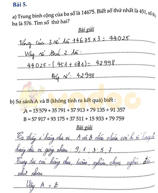 Cùng em học Toán lớp 4 Tuần 5 - Đề 2