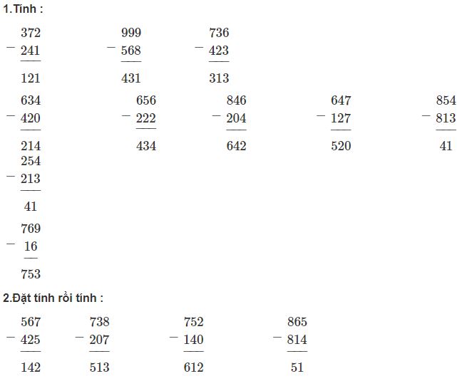 Giải vở bài tập Toán 2 bài 147