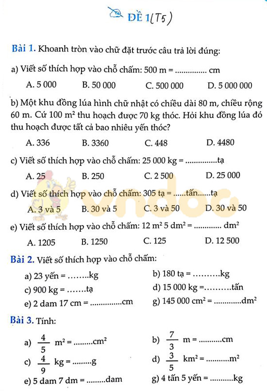 Cùng em học Toán lớp 5