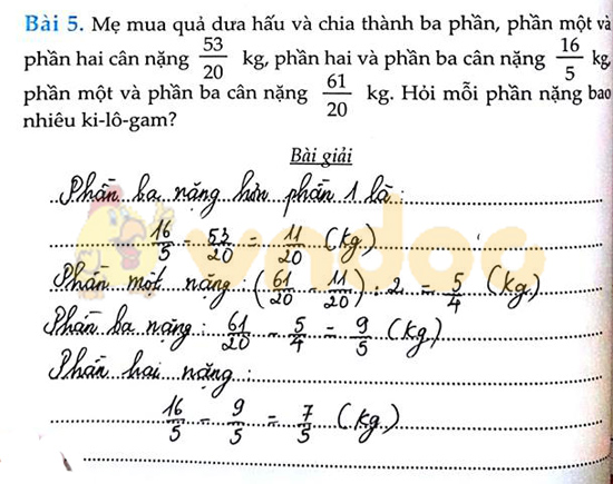 Cùng em học Toán lớp 5 Tuần 5 - Đề 2