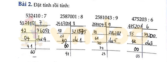 Giải bài tập Cùng em học Toán lớp 4