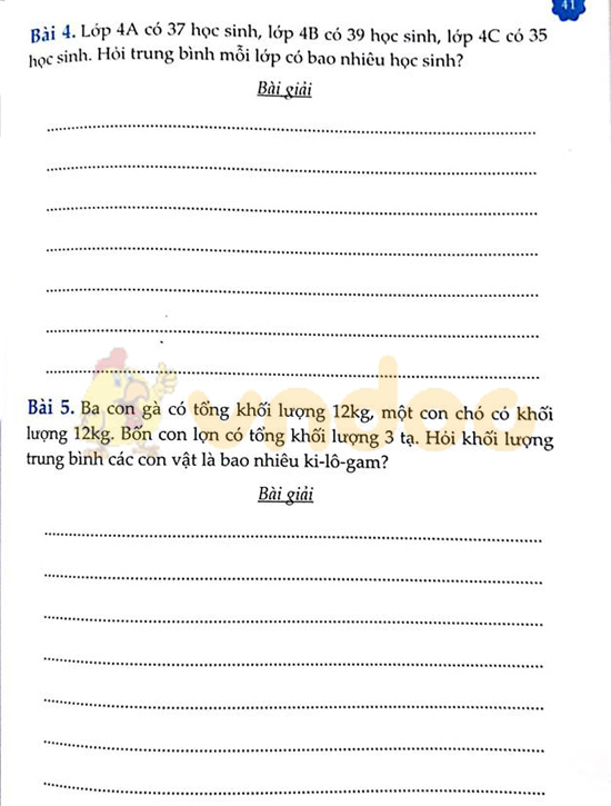 Cùng em học Toán lớp 4 Tuần 6