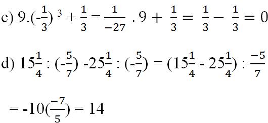 Giải bài tập SGK Toán lớp 7: Ôn tập chương I