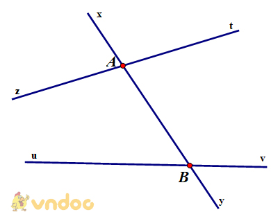 Giải bài tập SGK Toán lớp 7 bài 3: Các góc tạo bởi một đường thẳng cắt hai đường thẳng