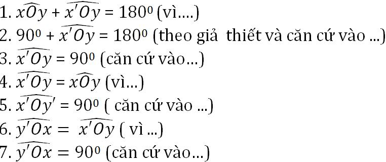Giải bài tập SGK Toán lớp 7 bài 7: Định lí