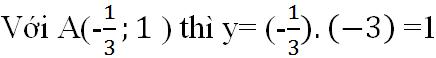 Giải bài tập SGK Toán lớp 7 bài 7: Đồ thị của hàm số y = ax (a ≠ 0)