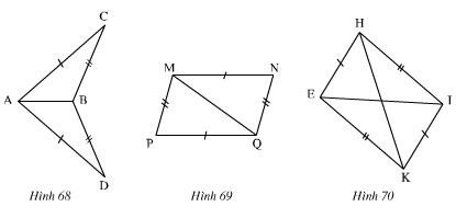 Giải bài tập SGK Toán lớp 7 bài 3: Trường hợp bằng nhau thứ nhất của tam giác cạnh - cạnh - cạnh (c.c.c)