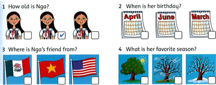 Giải bài tập tiếng Anh lớp 4