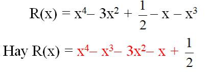 Giải bài tập SGK Toán lớp 7 bài 8: Cộng, trừ đa thức một biến