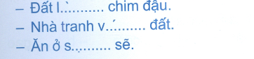 Đề bài đề kiểm tra cuối tuần Tiếng Việt lớp 1: Tuần 24 - Đề 2