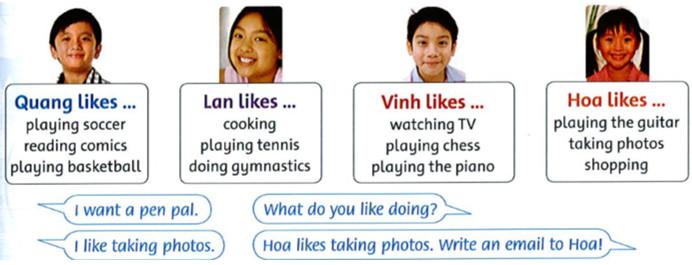 Giải bài tập tiếng Anh lớp 4