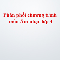 Tinh giản chương trình học kì 2 lớp 4 môn Âm nhạc năm 2019 - 2020