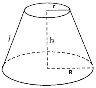 công thức tính thể tích hình nón cụt