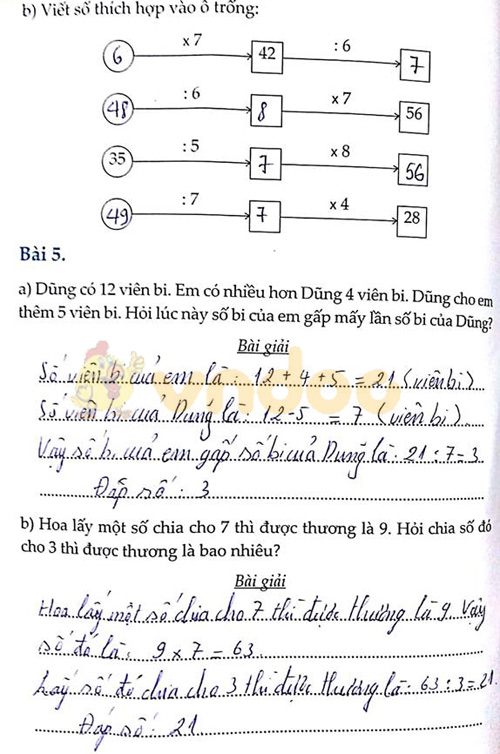 Đề bài Cùng em học Toán Tuần 8 - Đề 2
