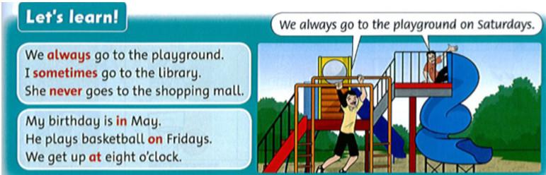 Giải bài tập tiếng Anh lớp 4