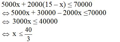 Giải bài tập SGK Toán lớp 8 bài 4: Bất phương trình bậc nhất một ẩn