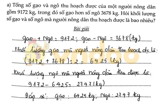 Cùng em học Toán lớp 4 Tuần 8 - Đề 1