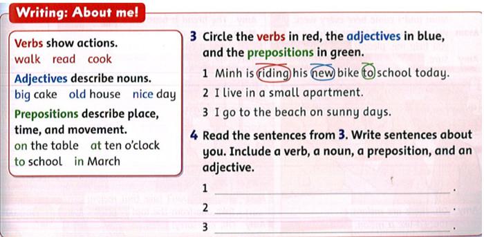 Giải bài tập tiếng Anh lớp 4