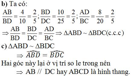 Giải bài tập SGK Toán lớp 8 bài: Ôn tập chương III - Tam giác đồng dạng