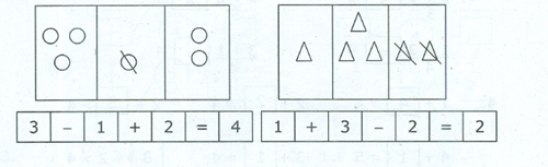 Đề kiểm tra cuối tuần Toán lớp 1: Tuần 8 - Đề 2