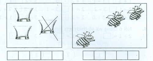 Đề kiểm tra cuối tuần Toán lớp 1: Tuần 9 - Đề 2