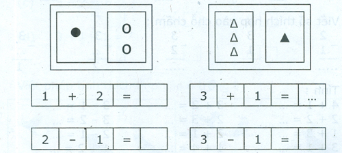 Đề kiểm tra cuối tuần Toán lớp 1: Tuần 9 - Đề 2