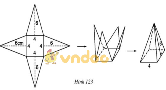 Giải bài tập SGK Toán lớp 8 bài 8: Diện tích xung quanh của hình chóp đều