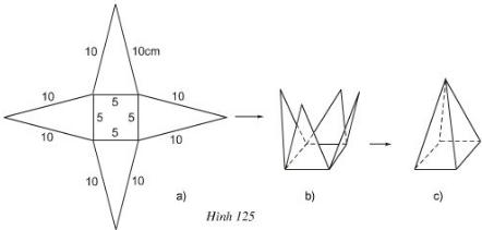 Giải bài tập SGK Toán lớp 8 bài 8: Diện tích xung quanh của hình chóp đều