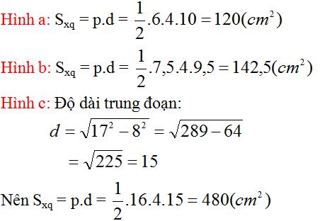 Giải bài tập SGK Toán lớp 8 bài 9: Thể tích của hình chóp đều