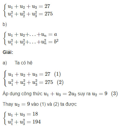 Giải SBT Toán 11 bài 3: Cấp số cộng