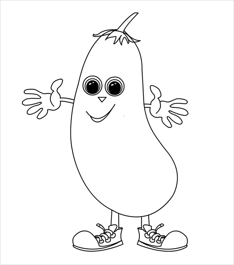 Bộ sưu tập tranh tô màu rau củ