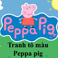 Tranh tô màu Peppa pig