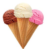 Tranh tô màu hình cây kem mát lịm cho bé