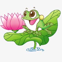 Tranh tô màu hình con ếch