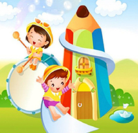 Tranh tô màu ngôi trường