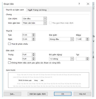 Giải bài tập SGK Tin học 10 bài 16: Định dạng văn bản