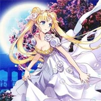 Tranh tô màu thủy thủ mặt trăng cho bé