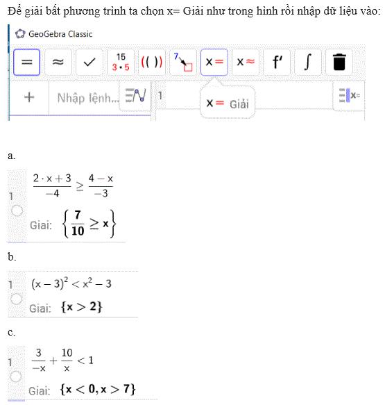 Giải bài tập SGK Tin học 8 bài 11: Giải toán và vẽ hình phẳng với GeoGebra