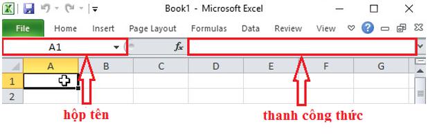 Giải bài tập SGK Tin học 7 bài 2: Các thành phần chính và dữ liệu trên trang tính