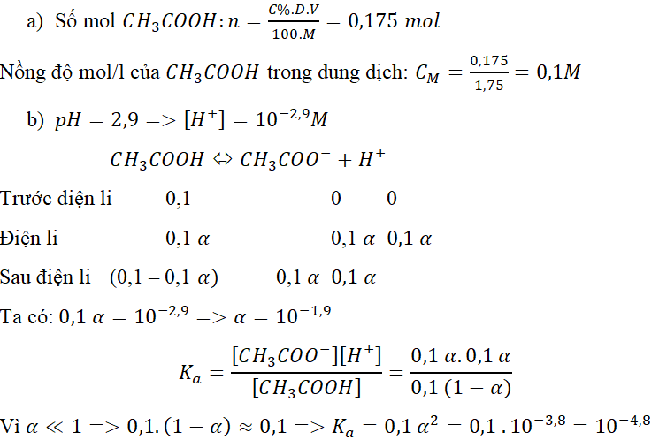 Giải bài tập Hóa 11 nâng cao bài 61