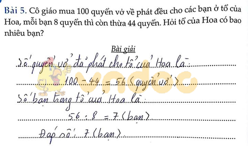 Đề bài Cùng em học Toán lớp 3 Tuần 12 - Đề 1: