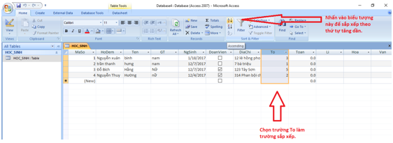 Giải bài tập SGK Tin học 12 bài 5