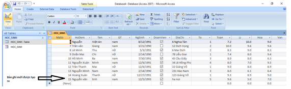 Giải bài tập SGK Tin học 12 bài 6