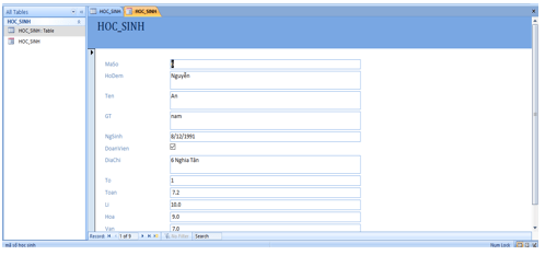 Giải bài tập SGK Tin học 12 bài 6