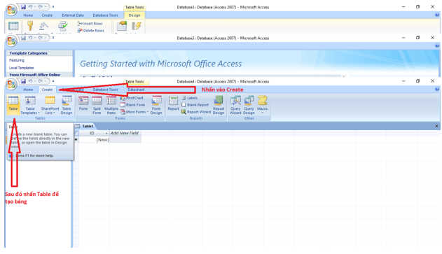 Giải bài tập SGK Tin học 12: Bài tập và thực hành 2 - Tạo cấu trúc bảng