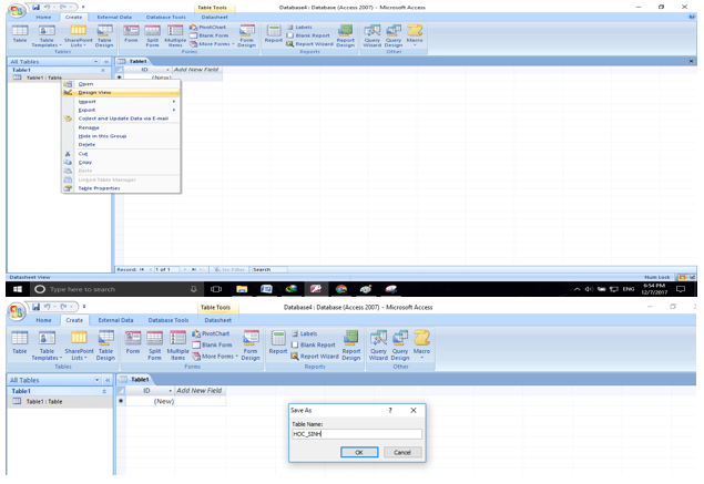 Giải bài tập SGK Tin học 12: Bài tập và thực hành 2 - Tạo cấu trúc bảng