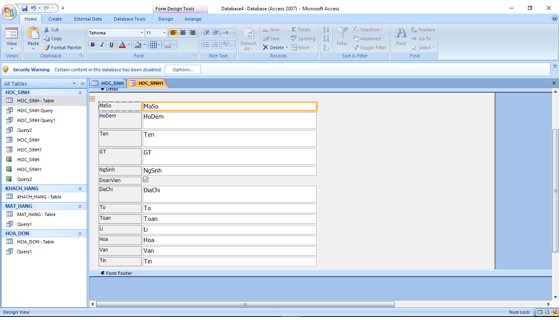 Giải bài tập SGK Tin học 12: Bài tập và thực hành 4