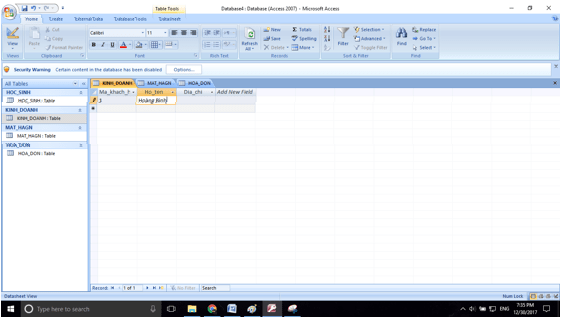 Giải bài tập SGK Tin học 12: Bài tập và thực hành 5