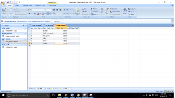 Giải bài tập SGK Tin học 12: Bài tập và thực hành 5